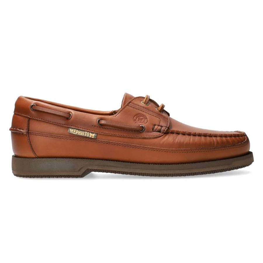 Men Mephisto Boat Shoes | Hurrikan-Rust Lth