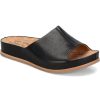 Women Kork-ease Sandals | Tutsi-Black-Leather