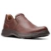 Men Clarks Casual Slip-On Shoes | Un Brawleylace-Mahogany Lth